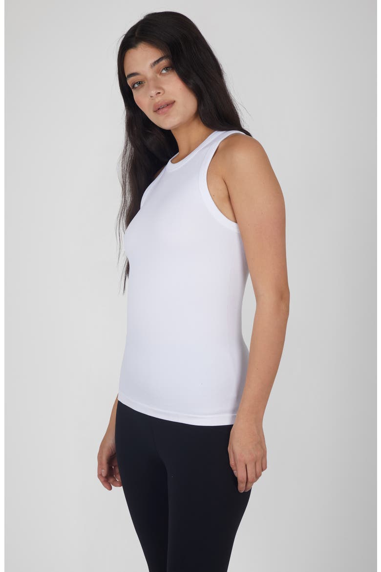 3-Pack Seamless Tank Tops, Alternate, color, GRISAILLE/ WHITE/ BLACK
