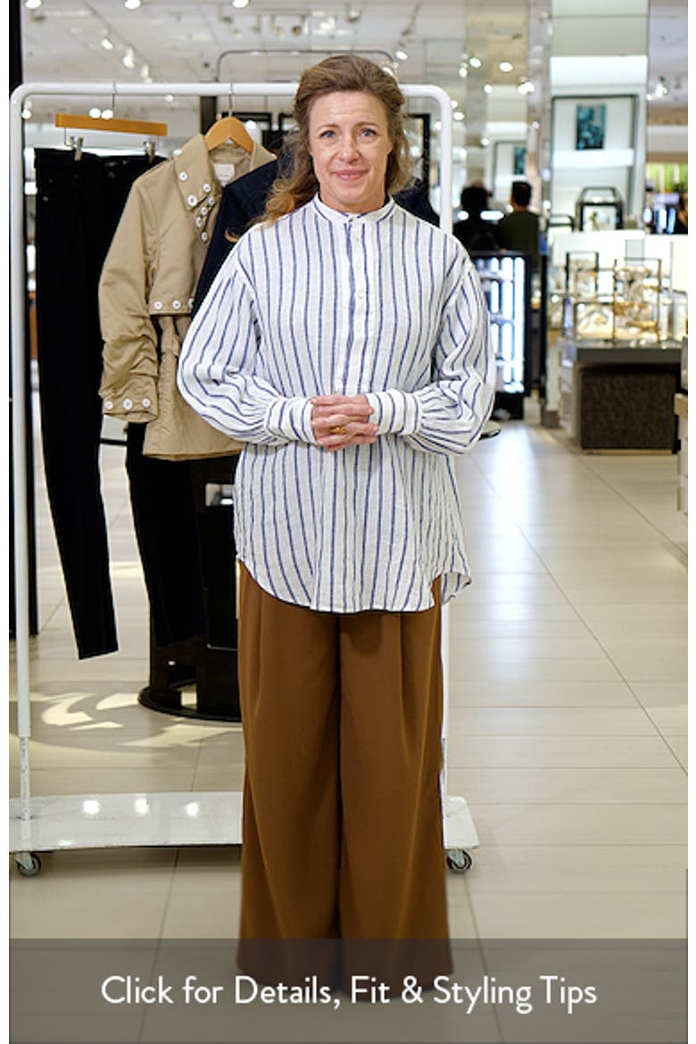 Stripe Long Sleeve Linen Shirt video
