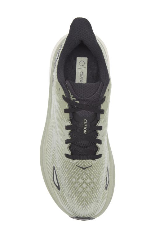 Hoka One One Clifton 9 - Breathable Sports Shoe In Green