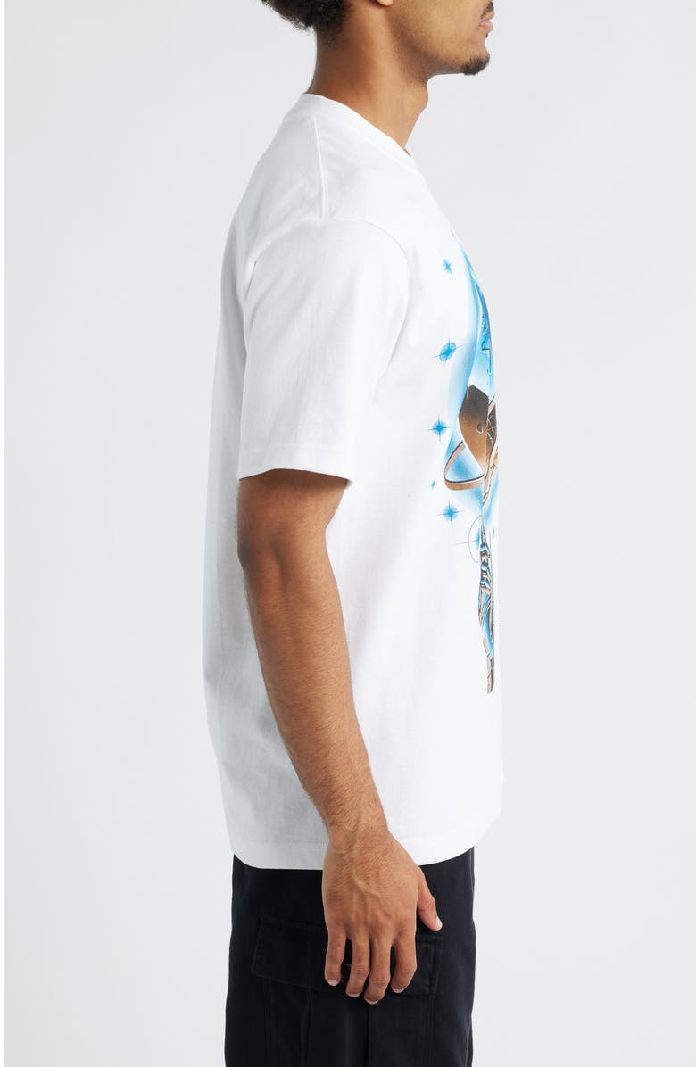 MARKET SMILEY<sup>®</sup> Chrome Logo Cotton Graphic T-Shirt, Alternate, color, White