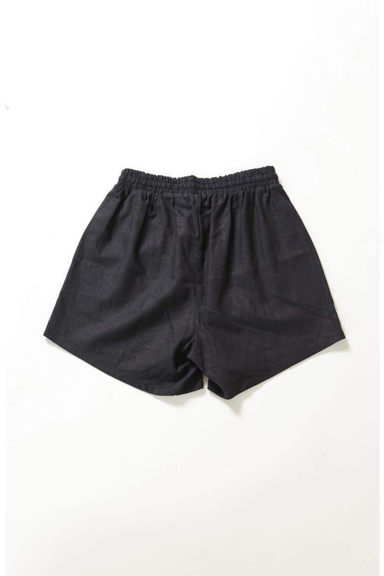 Rita Linen Shorts, Alternate, color, Black