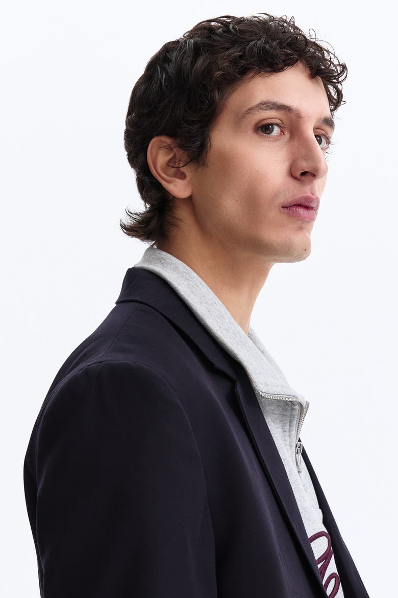 Relaxed Fit Jacket, Alternate, color, Navy blue