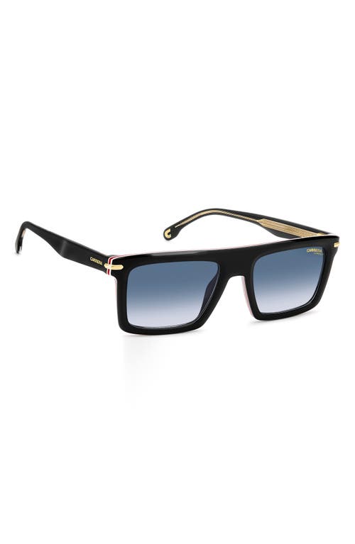 Carrera Eyewear 54mm Rectangular Flat Top Sunglasses