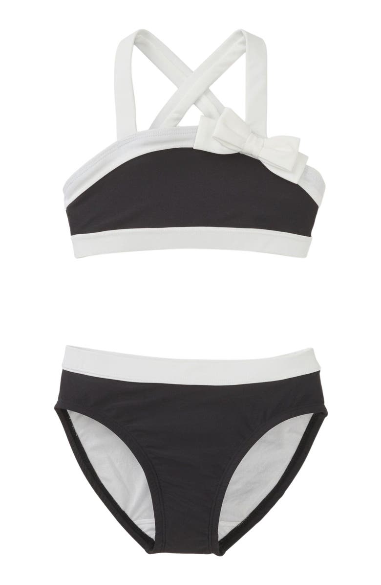 Hope & Henry Girls' Bikini Swim Set, Kids, Main, color, Black