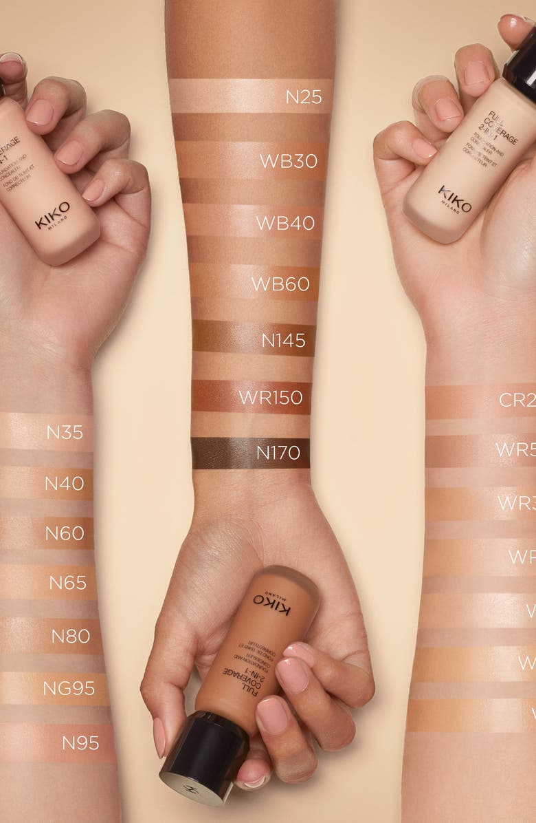 KIKO MILANO Full Coverage 2-In-1 Foundation & Concealer - Neutral 145, Alternate, color, 