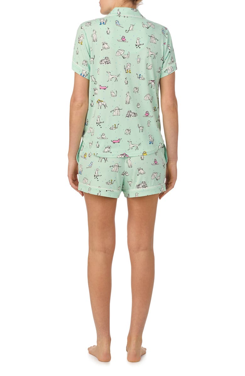 Kate Spade New York print short pajamas, Alternate, color, 