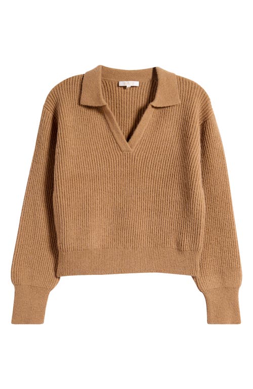 Wayf Sloan Rib Sweater In Camel