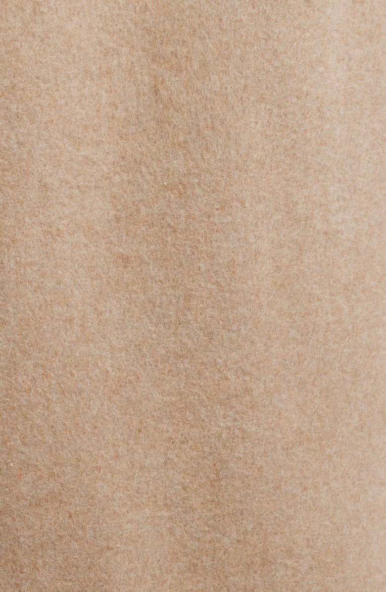 BOSS Chalet Wool Blend Double Face Coat with Scarf, Alternate, color, Beige