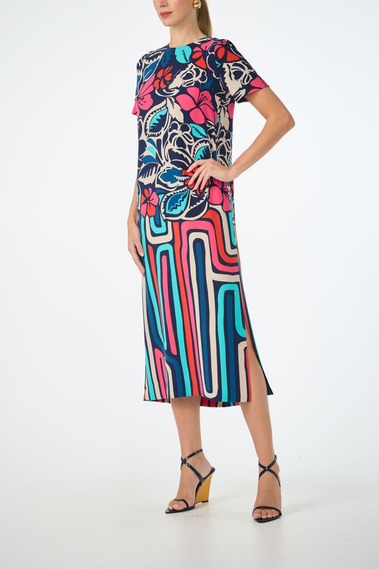 Martay Printed Midi Dress, Alternate, color, Multi
