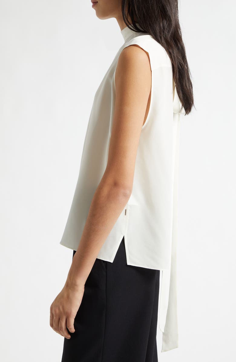 BOSS Besei Silk Top, Alternate, color, Soft Cream