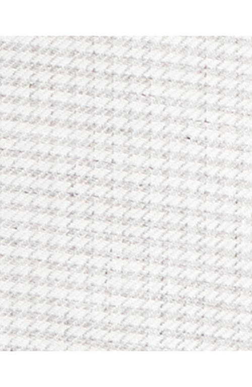 Theory B.mela Houndstooth Linen Blend Button-up Shirt In Neutral