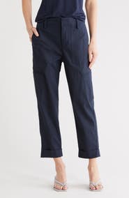 Vince Linen Blend Utility Pants