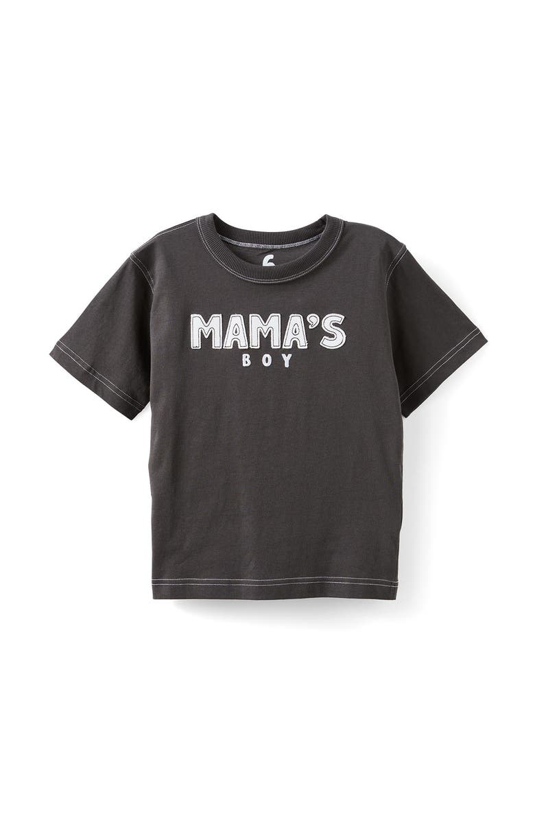 Cotton On Kids Kid's Jonny Short Sleeve Graphic Print Tee, Alternate, color, Phantom Mama S Boy Contrast