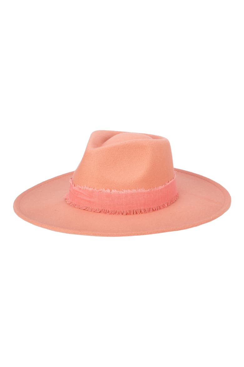 Felt Fedora Hat, Main, color, PINK