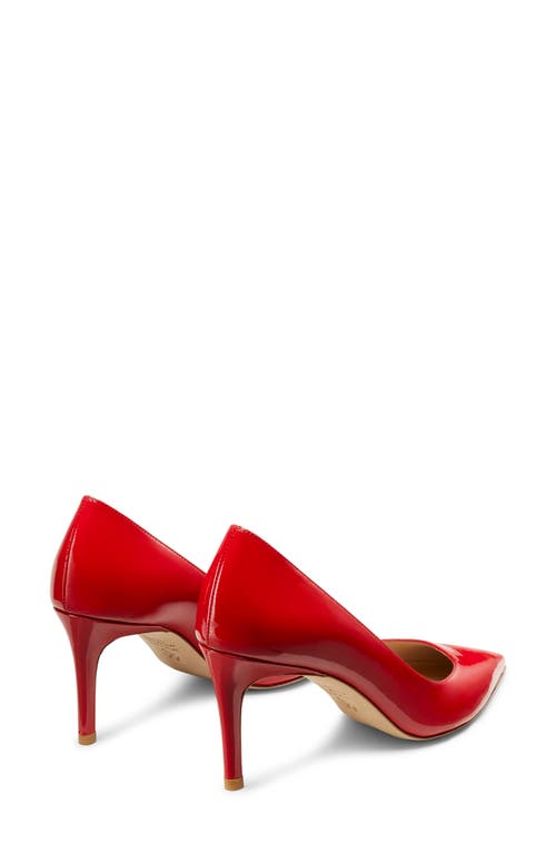 Stuart Weitzman 'stuart Power 75 Pointed Toe Pump In Cherry