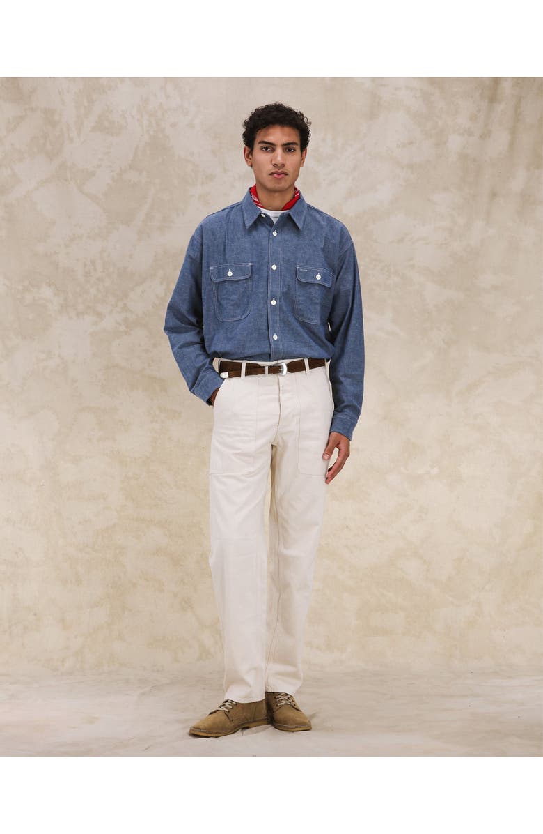 Fortela Sail Chambray Shirt, Alternate, color, Sky