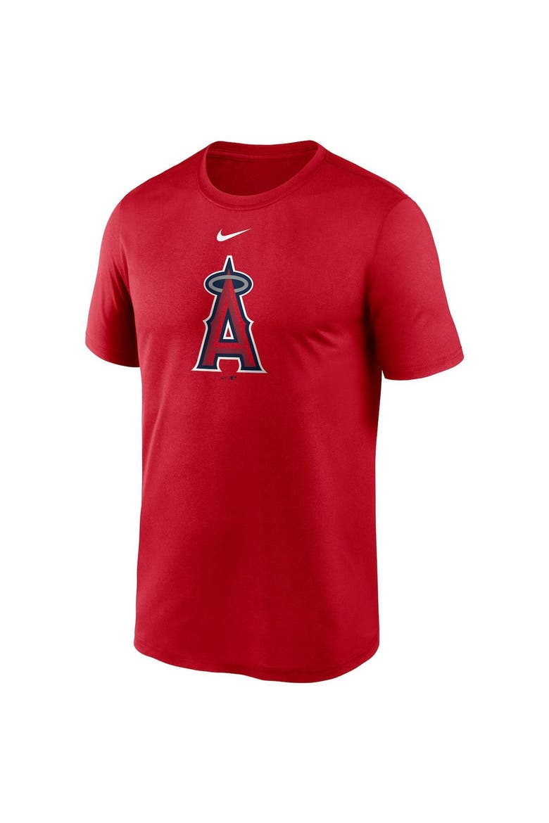 Men's Nike Red Los Angeles Angels Large Logo Legend Performance T-Shirt, Alternate, color, Red