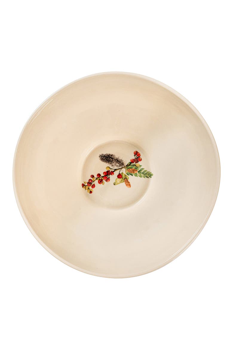 Forest Walk Serving Bowl, Alternate, color, CAF AU LAIT