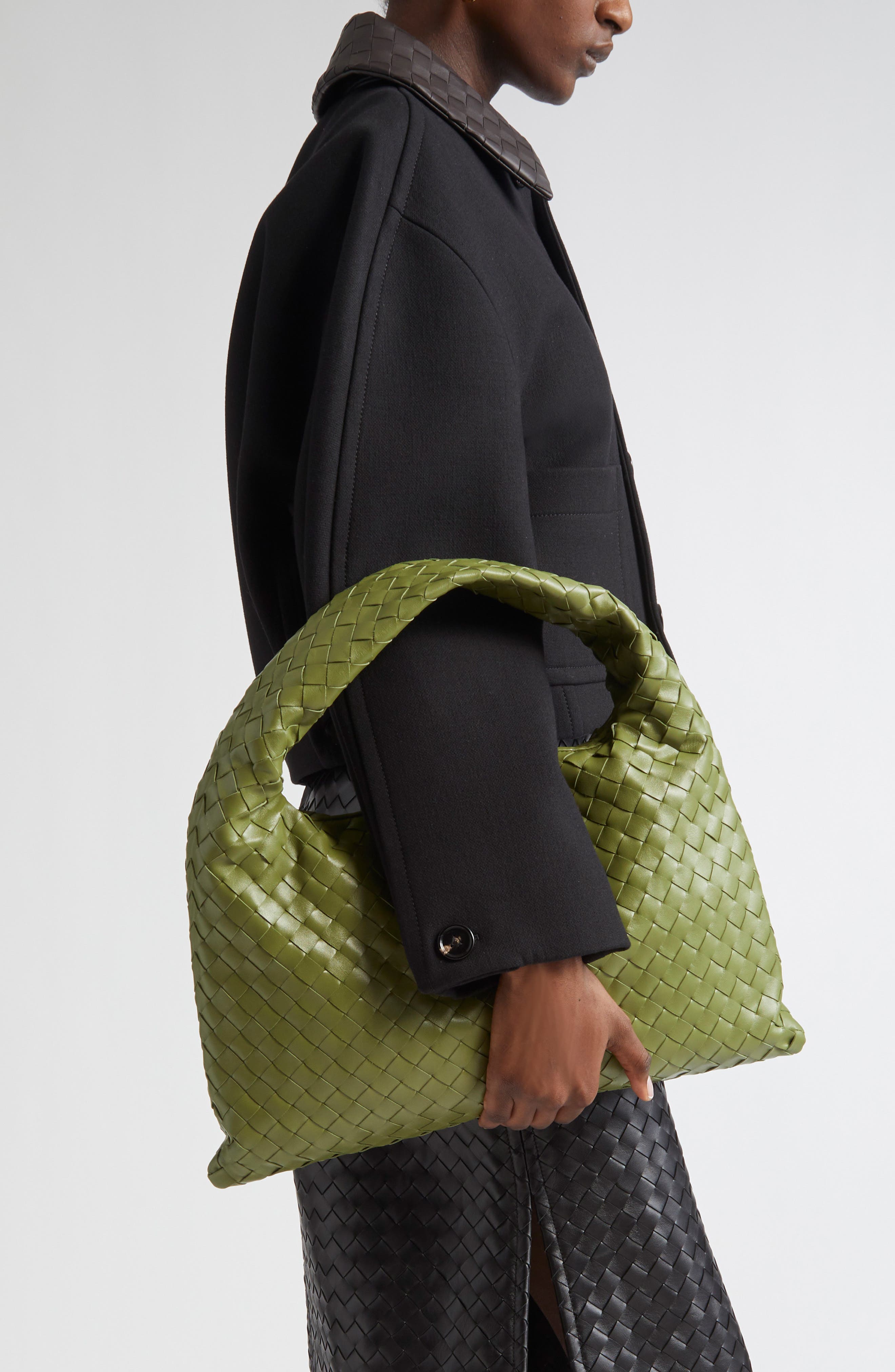 Small Hop Intrecciato Leather Hobo Bag (Women) | Nordstrom