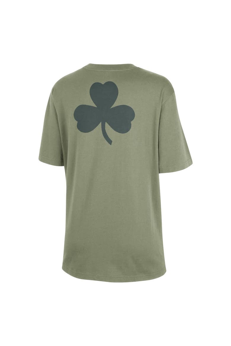 Women's Jordan Brand  Green Boston Celtics Courtside Statement Edition Boyfriend T-Shirt, Alternate, color, Green