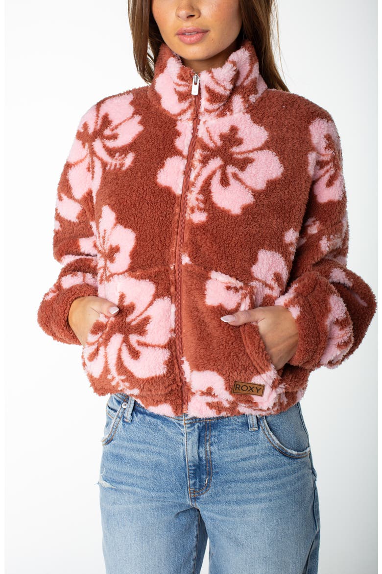 Cold Surf High-Pile Fleece Jacket, Alternate, color, CHUTNEY