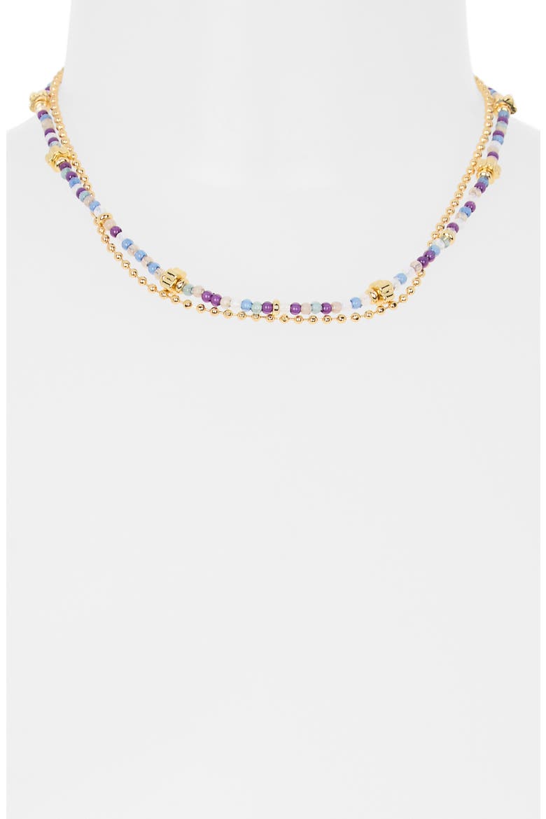 Layered Necklace, Alternate, color, BLUE MULTI- GOLD