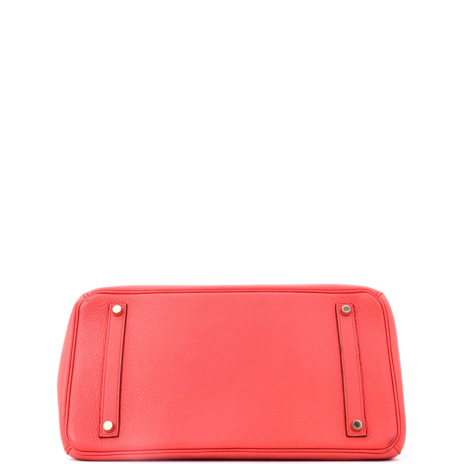 Birkin Handbag Pink Clemence with Gold Hardware 35, Alternate, color, Red