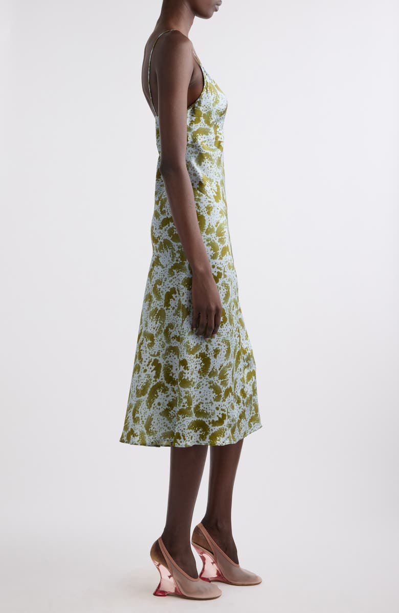 Dries Van Noten Denne Orchid Petal Print Slipdress, Alternate, color, 