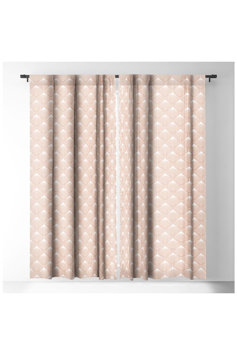 Caroline Okun Spring Bulb Blackout Window Panel, Alternate, color, PINK