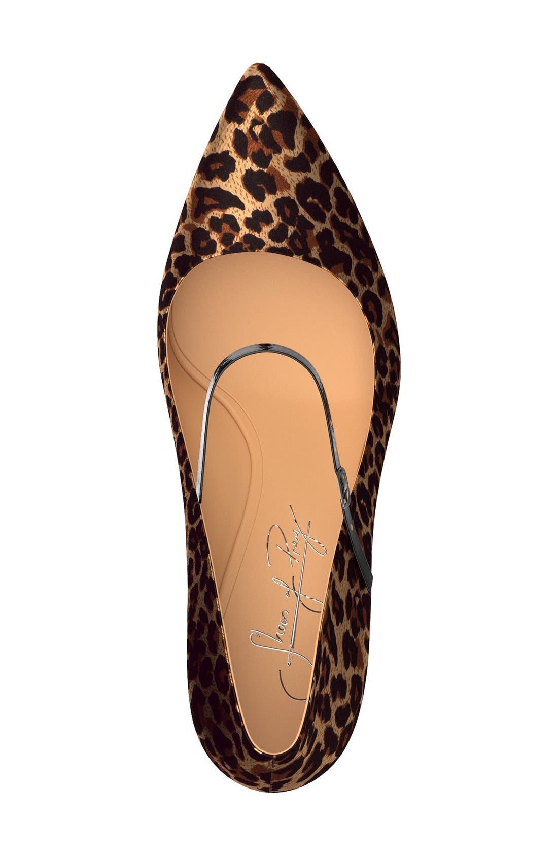 Pointy Toe Mary Jane Pump, Alternate, color, LEOPARD PRINT SATIN