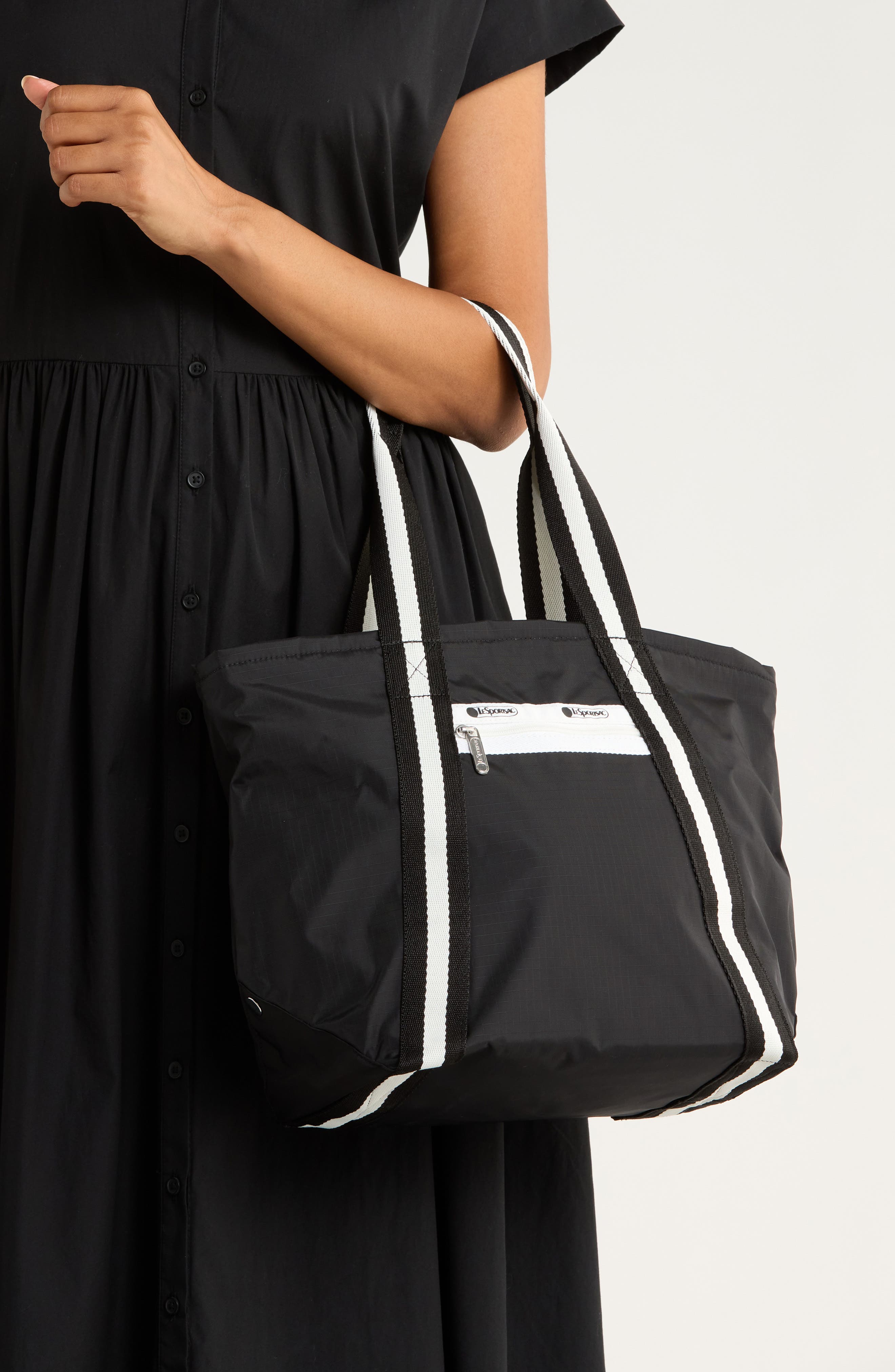 LeSportsac E/W Everyday Tote Bag, Alternate, color, Spectator Black