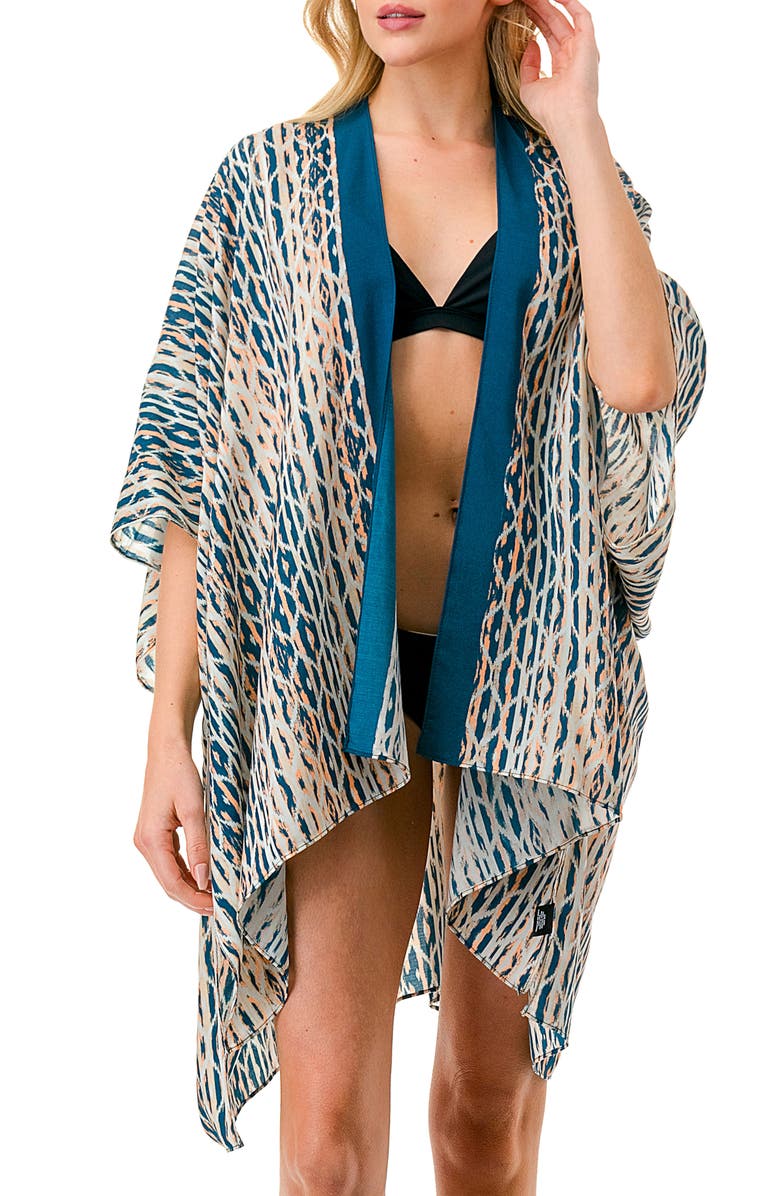 MARCUS ADLER Abstract Geometric Print Topper, Main, color, Blue