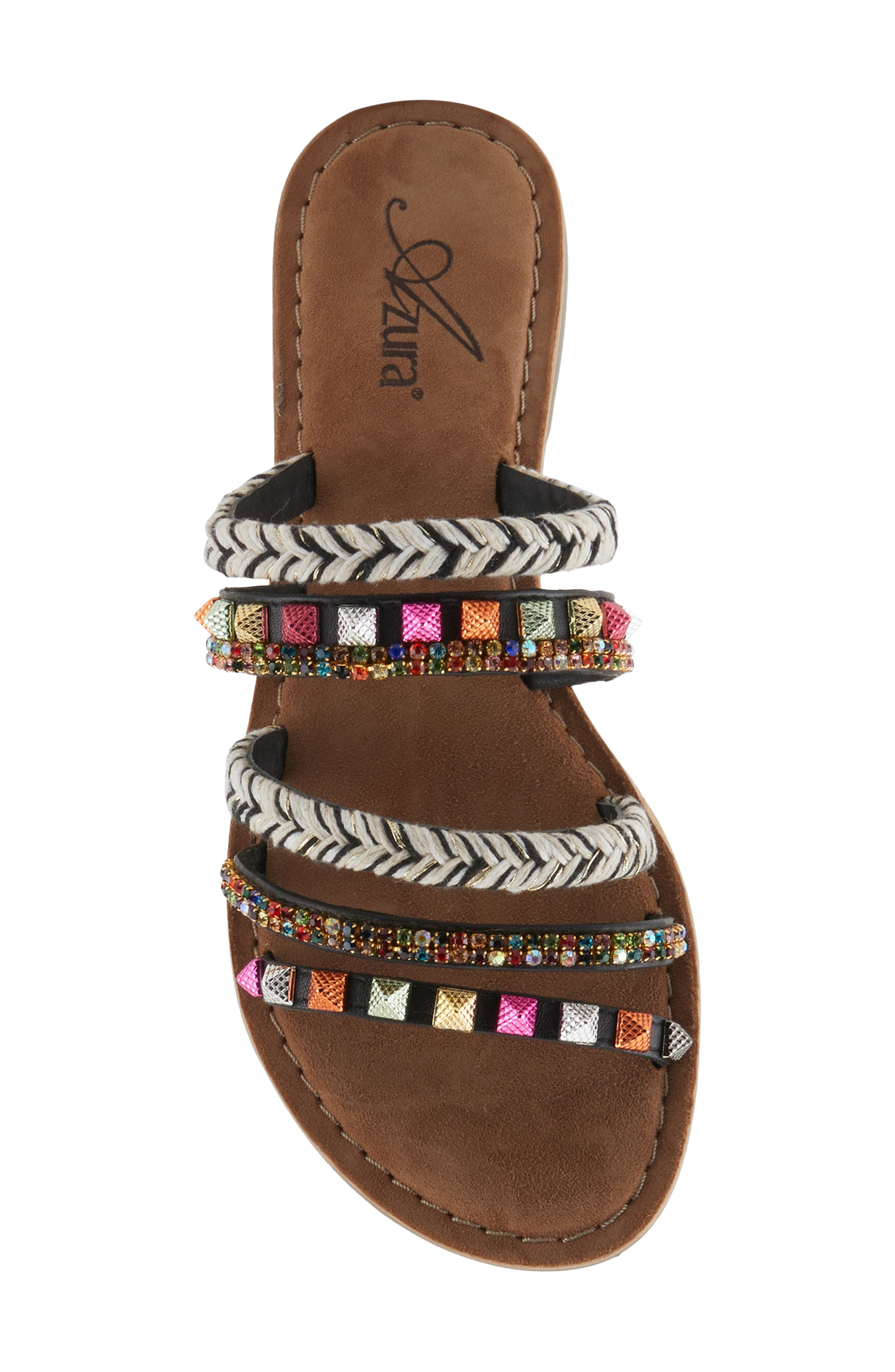 AZURA BY SPRING STEP Intoxicate Slide Sandal, Alternate, color, Black Multi