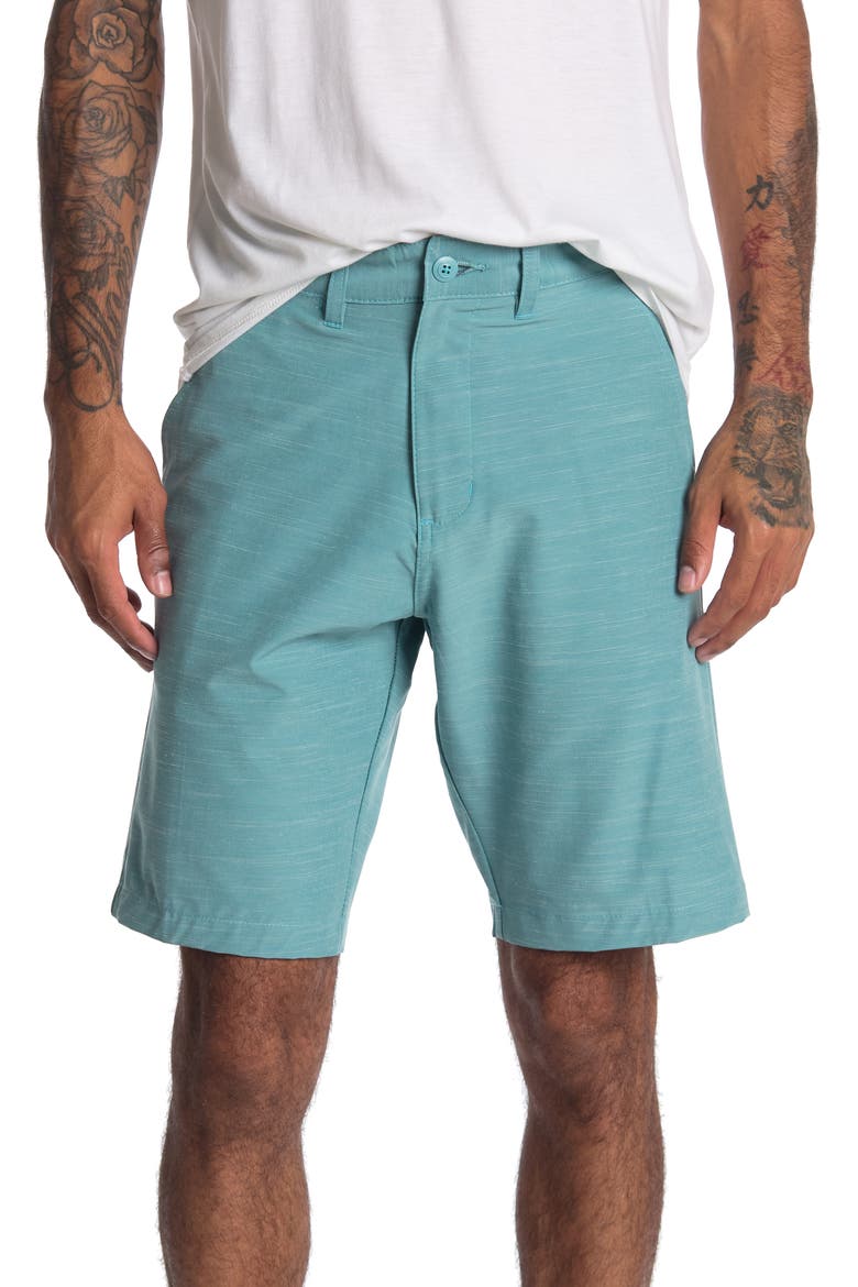 Hybrid Stretch Shorts, Main, color, AQUA