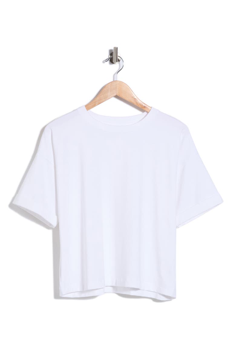 Boxy Crewneck T-Shirt, Alternate, color, WHITE