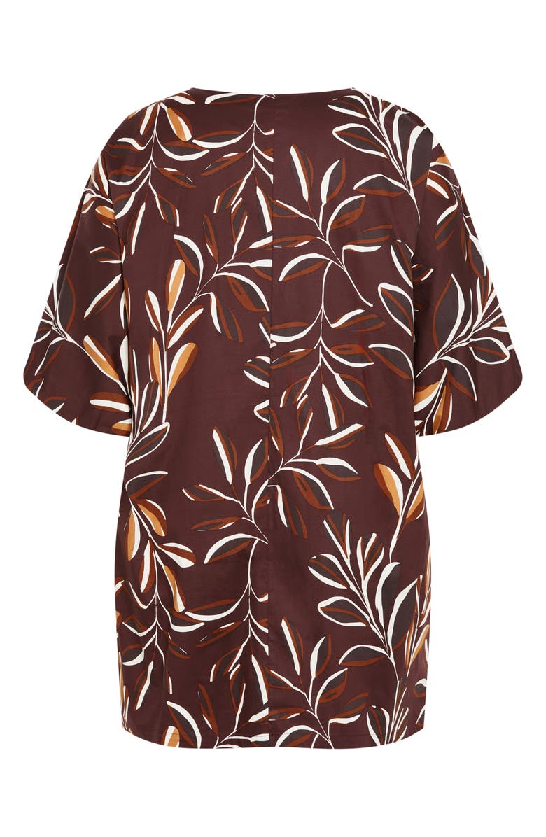 City Chic Lousia Print Dolman Sleeve Minidress, Alternate, color, 