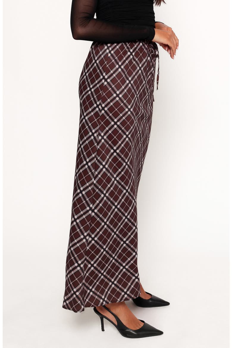 Sandra Maxi Skirt, Alternate, color, BROWN CHECK