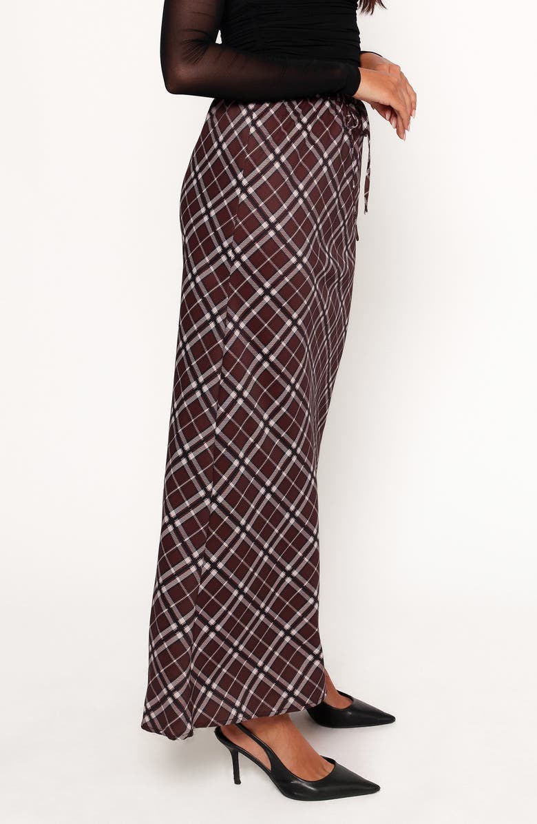 Petal & Pup Sandra Maxi Skirt, Alternate, color, Brown Check