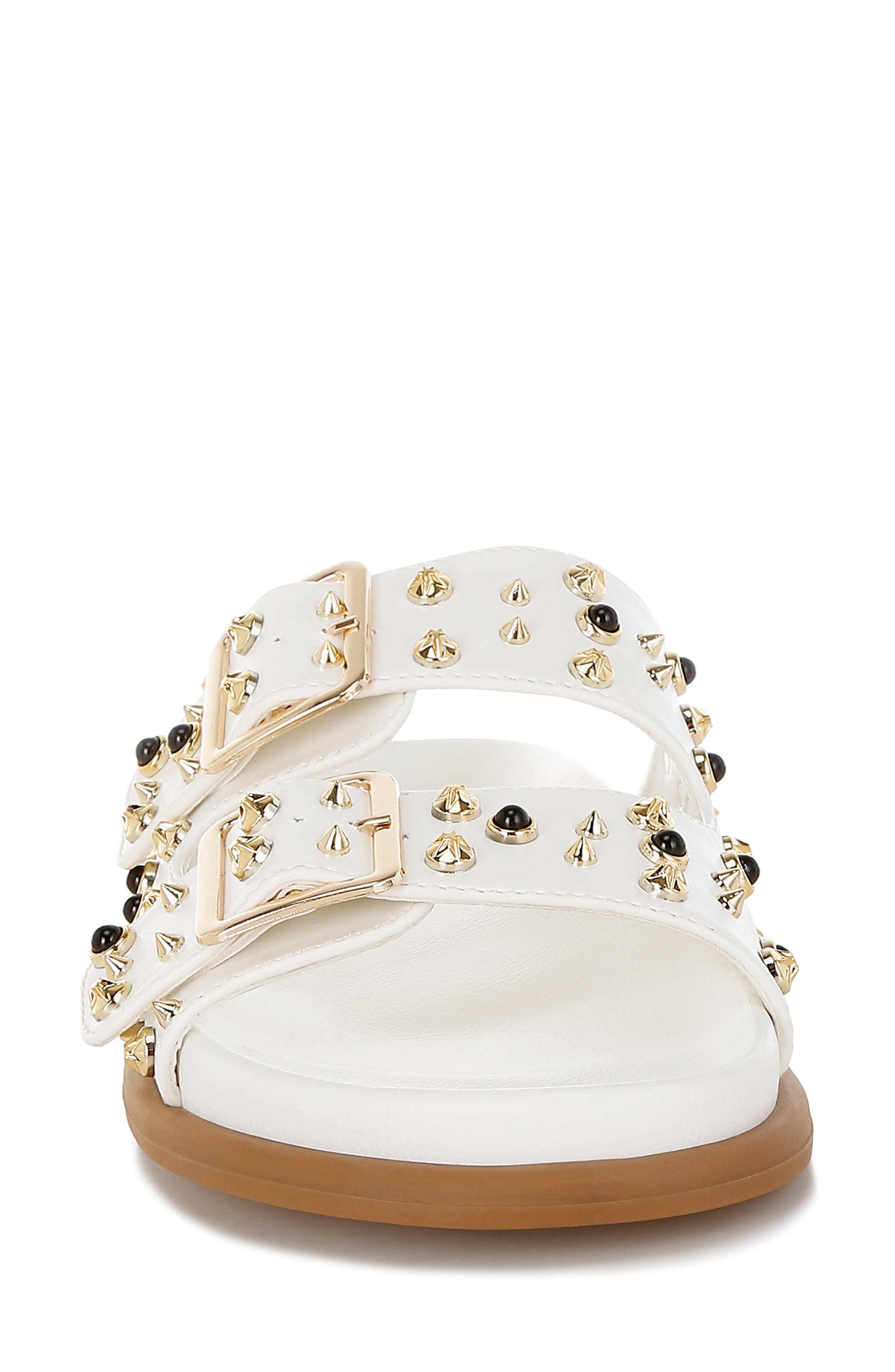 Lumina Studded Slide Sandal, Alternate, color, WHITE