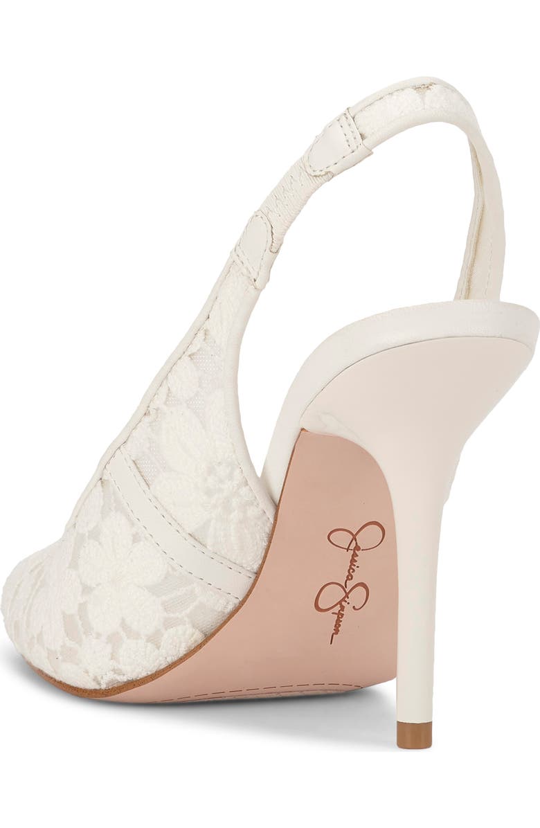 Jessica Simpson Liliere Slingback Pointed Toe Pump, Alternate, color, Bright White