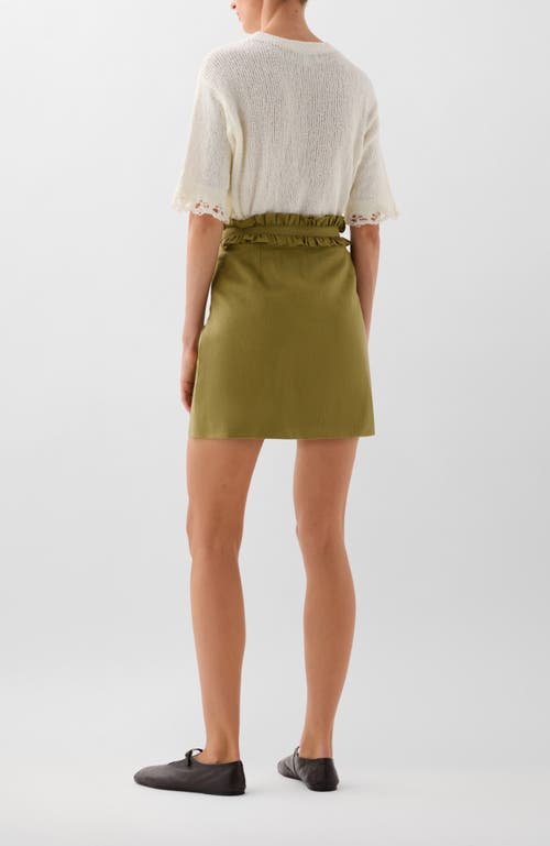 Scalpers Ruffle Prep Mini Skirt In Green