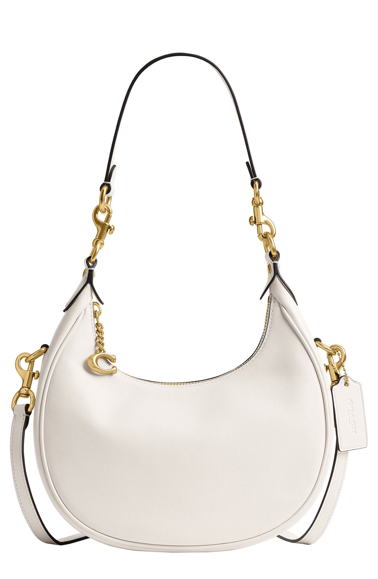 COACH Jonie 22 Glovetanned Leather Bag, Main, color, Chalk