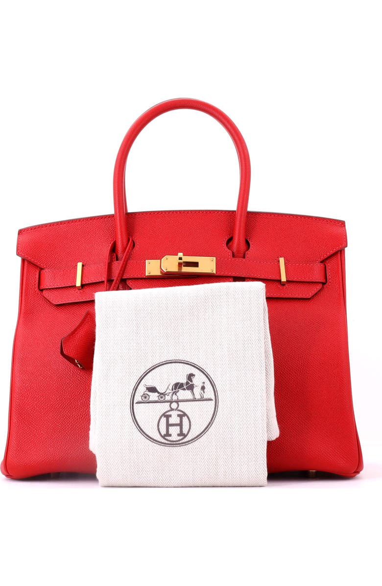 Pre-Owned Hermes Birkin Handbag Red Epsom with Gold Hardware 30, Alternate, color, Rouge Vif