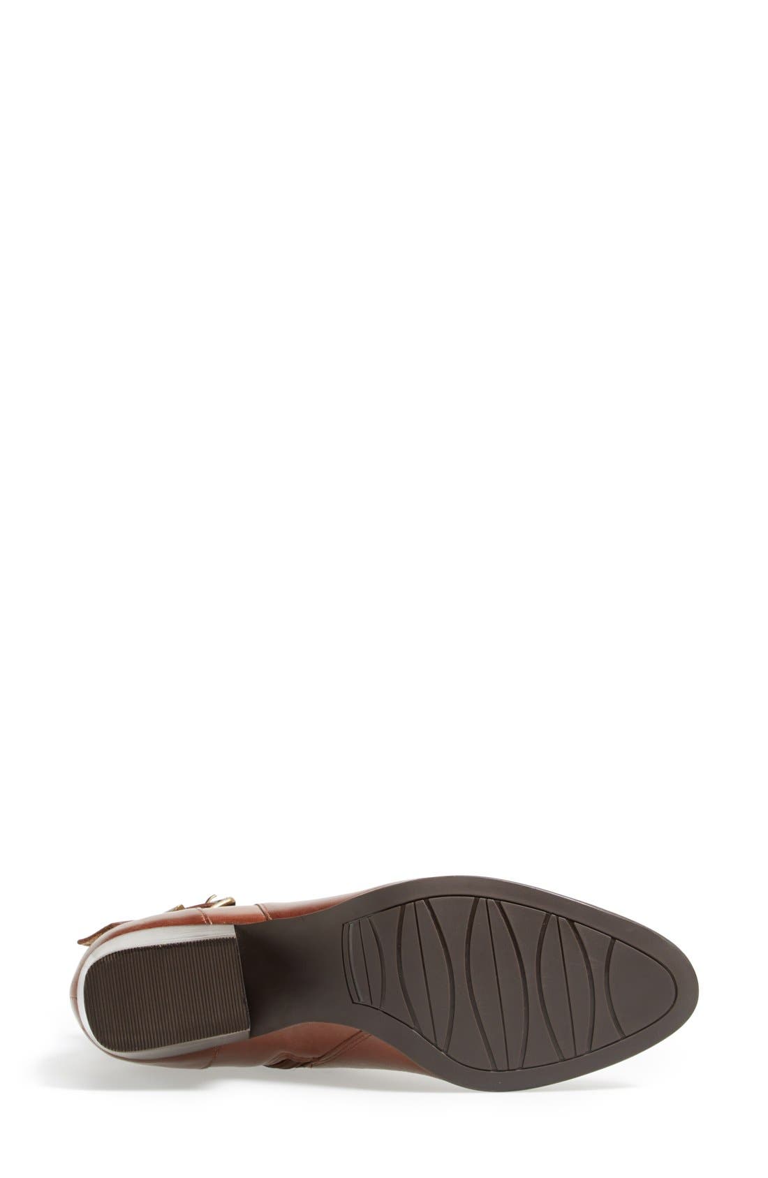 'Carly' Leather Boot, Alternate, color, NUT