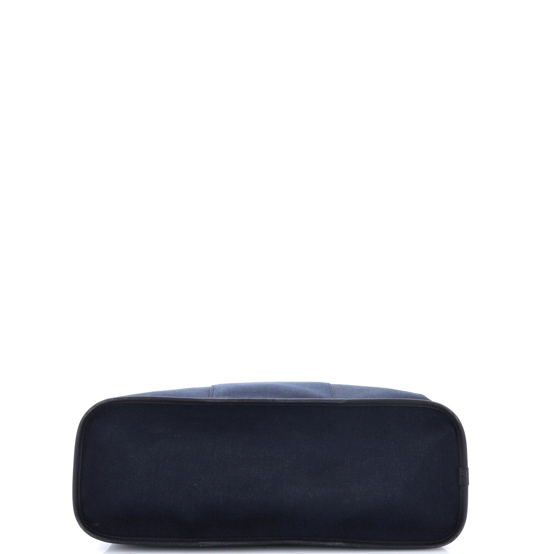 Cabag Elan Toile and Leather 39, Alternate, color, Bleu Indigo