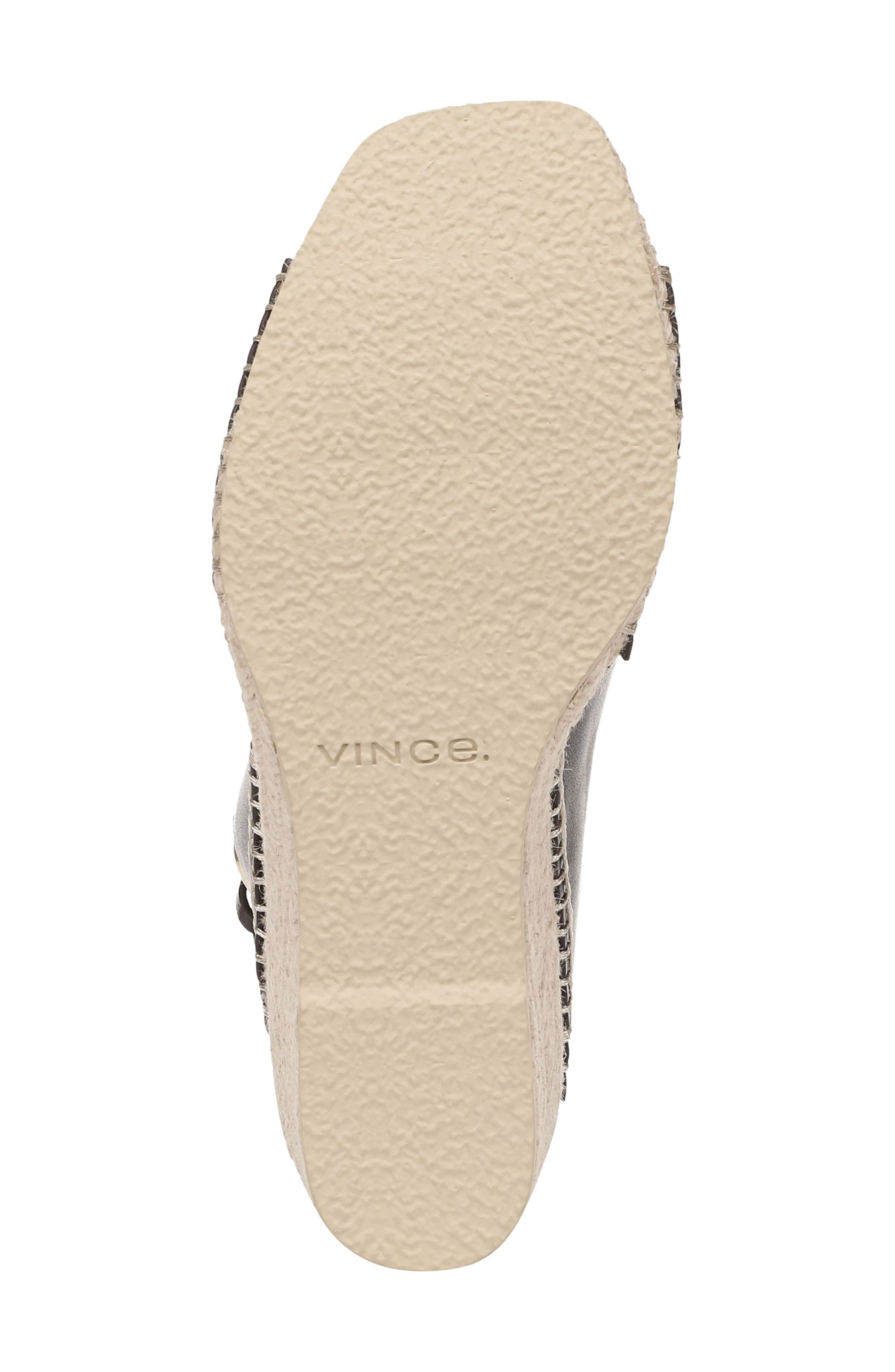 Vince Georgia Espadrille Wedge Sandal, Alternate, color, Ganache