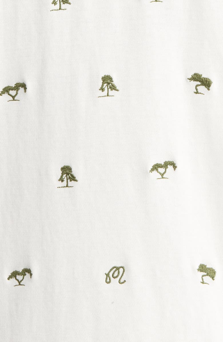 Malbon Golf Torrey Pines Embroidered Polo, Alternate, color, Egret