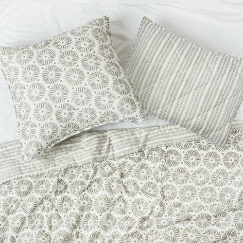 Carol & Frank Midge Cotton Standard Sham In Gray
