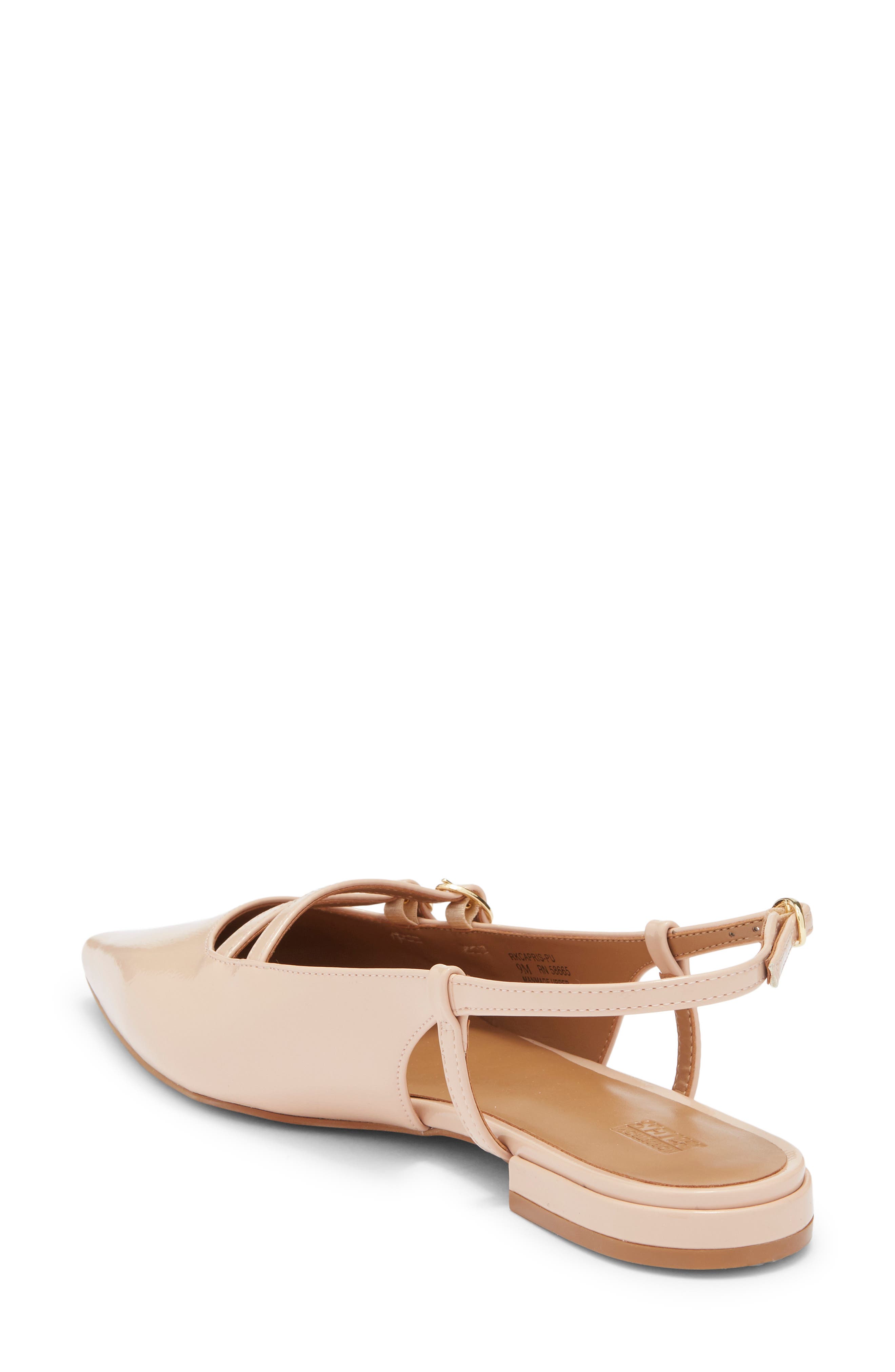 Capris Slingback Flat, Alternate, color, BEIGE ROSE