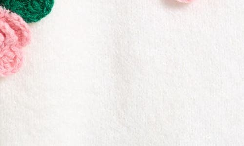 COTTON EMPORIUM COTTON EMPORIUM KIDS' FLORAL EMBELLISHED CARDIGAN
